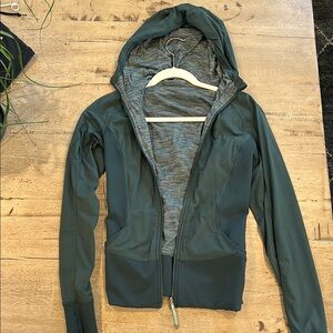 Lululemon Athletica Green Utility Jacket Full-Zip Hooded